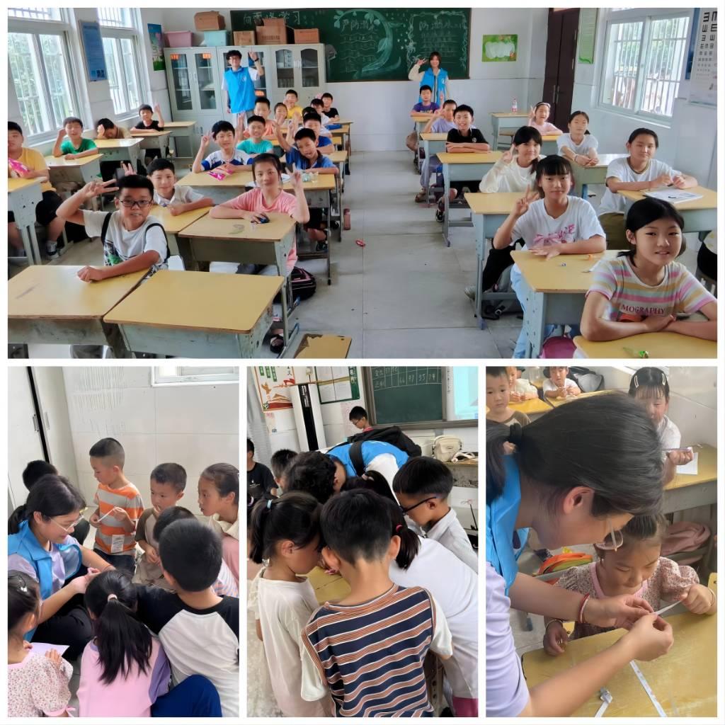 实践团队在当地回族小学，为回族小朋友们提供爱心支教，深受孩子们的喜爱